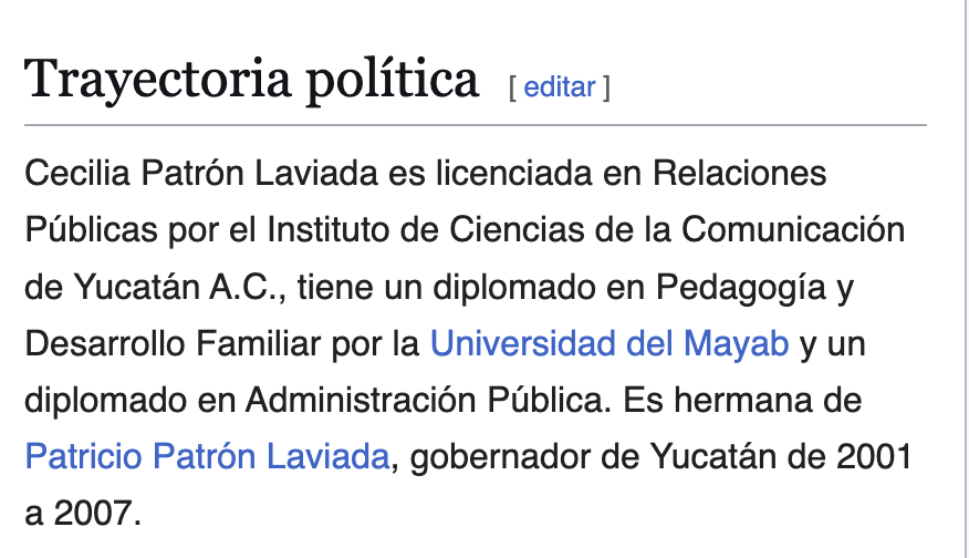 La alcaldesa de Mérida carece de un título y/o cédula profesional. 